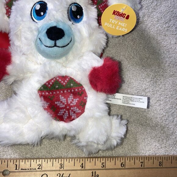 KONG Holiday Scrumplez Dog Toy Tugging Squeaking Interactive Play Hard to Find - Picture 3 of 16